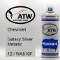 Preview: Chevrolet, Galaxy Silver Metallic, 12 / WA519F: 400ml Sprühdose, von ATW Autoteile West.